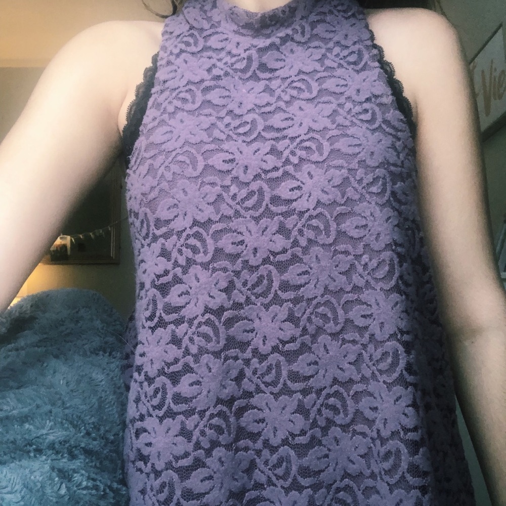 PURPLE LACE TANK SMALL